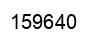 Number 159640 black image