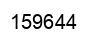 Number 159644 black image