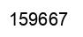 Number 159667 black image