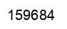 Number 159684 black image