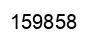 Number 159858 black image