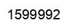 Number 1599992 black image