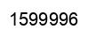 Number 1599996 black image