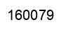 Número 160079 imagen negro