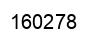 Number 160278 black image