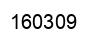 Number 160309 black image