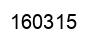Number 160315 black image