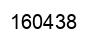 Number 160438 black image