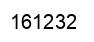 Number 161232 black image