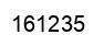 Number 161235 black image