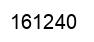 Number 161240 black image