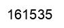 Number 161535 black image