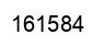 Number 161584 black image