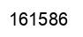 Number 161586 black image