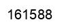 Number 161588 black image
