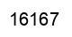 Number 16167 black image