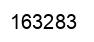Number 163283 black image