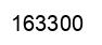 Number 163300 black image