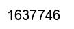 Number 1637746 black image