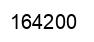 Number 164200 black image