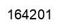 Number 164201 black image