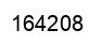 Number 164208 black image