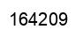 Number 164209 black image