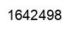 Number 1642498 black image