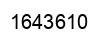 Number 1643610 black image