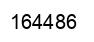 Number 164486 black image