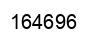 Number 164696 black image