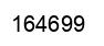 Número 164699 imagen negro