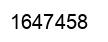 Number 1647458 black image