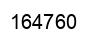 Number 164760 black image