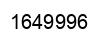 Number 1649996 black image