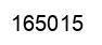 Number 165015 black image