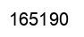 Number 165190 black image