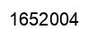 Number 1652004 black image