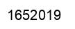 Number 1652019 black image