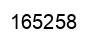 Number 165258 black image