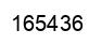 Number 165436 black image