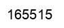 Number 165515 black image