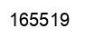 Number 165519 black image