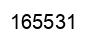 Number 165531 black image