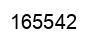 Number 165542 black image