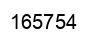 Number 165754 black image