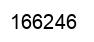 Number 166246 black image