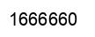 Number 1666660 black image