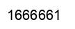Number 1666661 black image