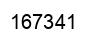 Number 167341 black image